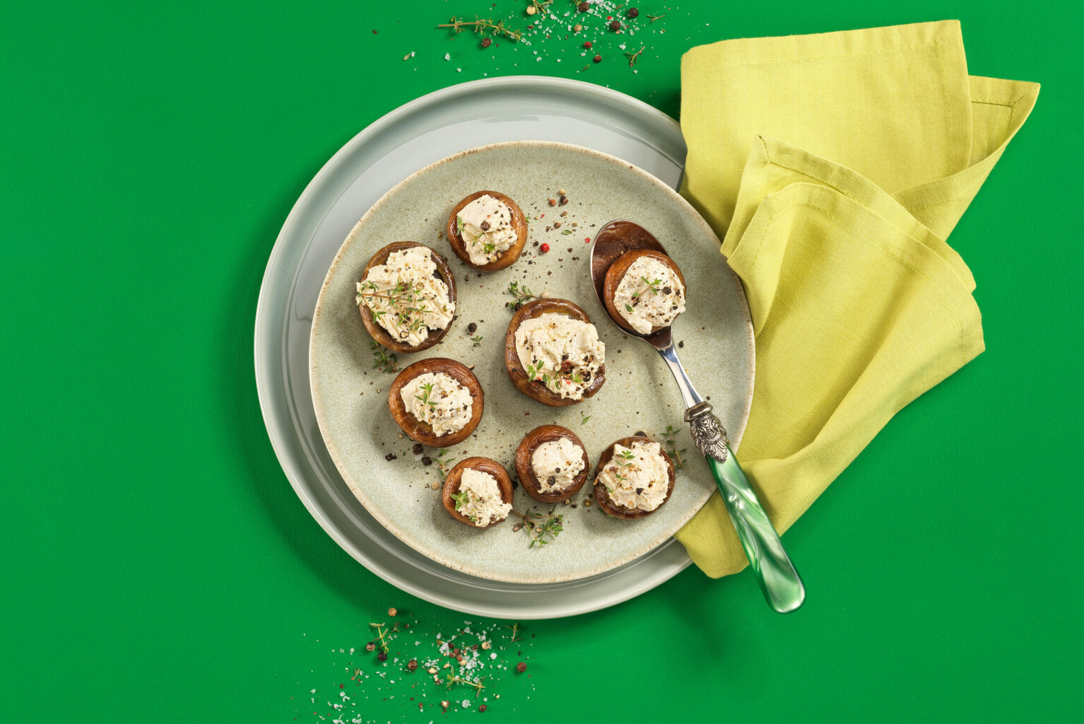 Champignons auf dem Grill