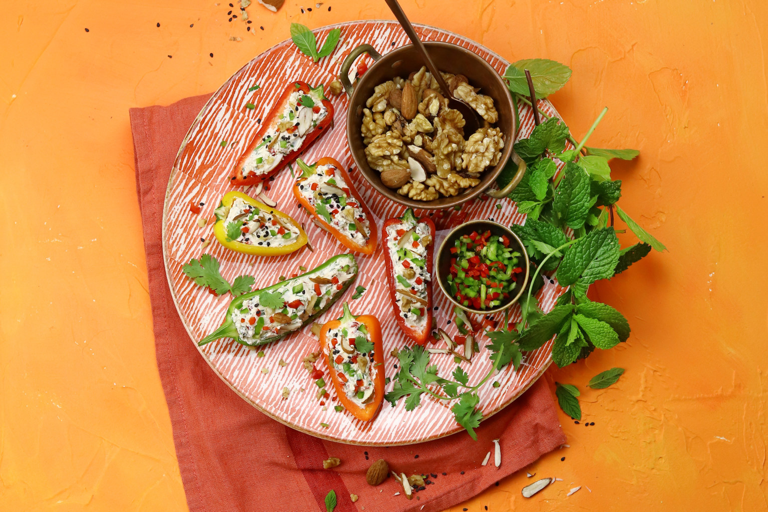 Mini poivrons farcis