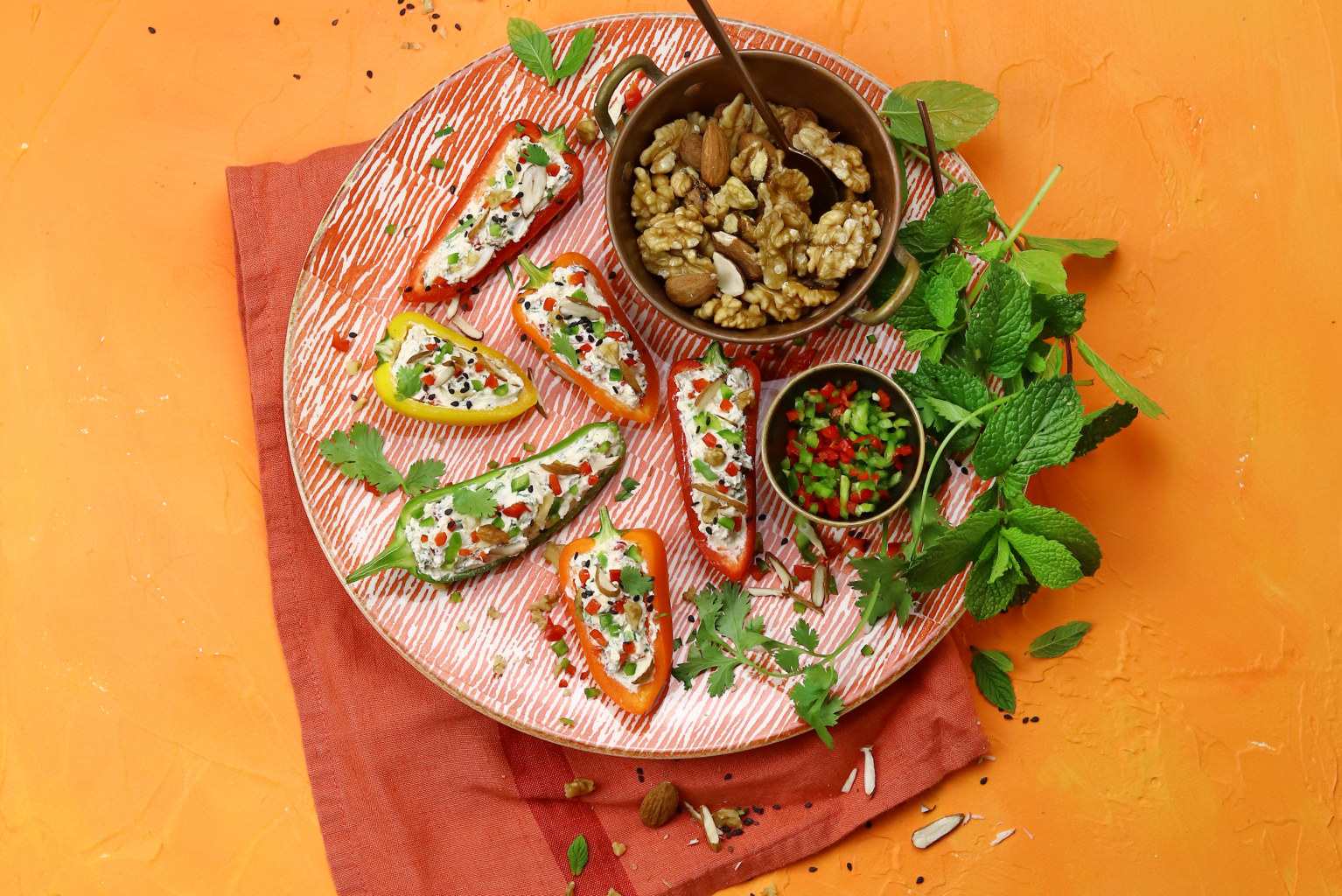 Gefüllte Mini-Peperoni