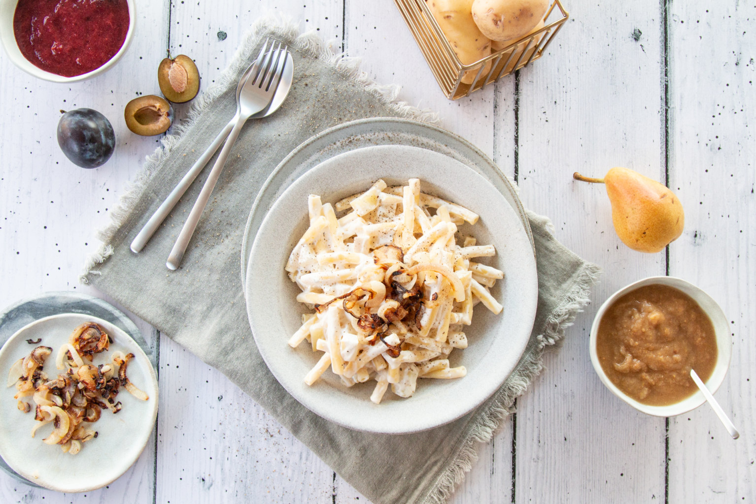 Macaronis à la montagnarde avec une touche de Provence